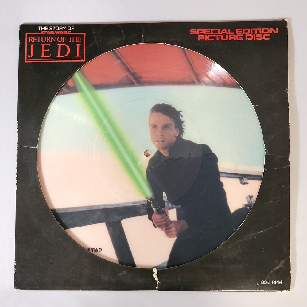Star Wars Return of the Jedi Picture Disc Vinyl And Magazine By LUCASFILM -AS IS